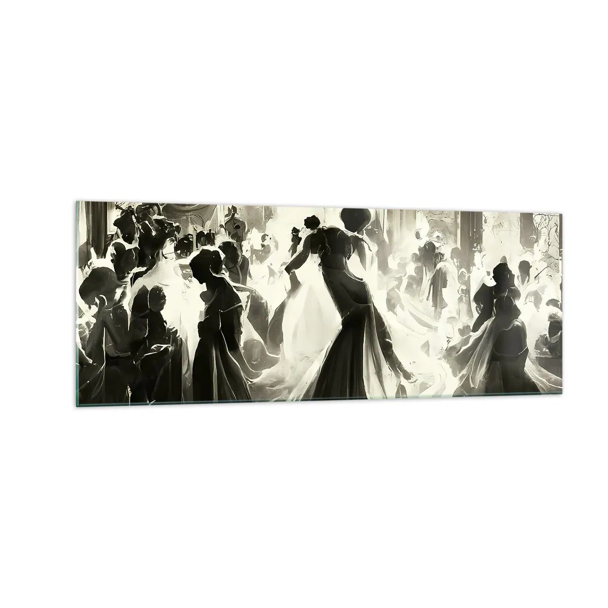 Tablou pe sticlă - Marea mascaradă - 140x50 cm