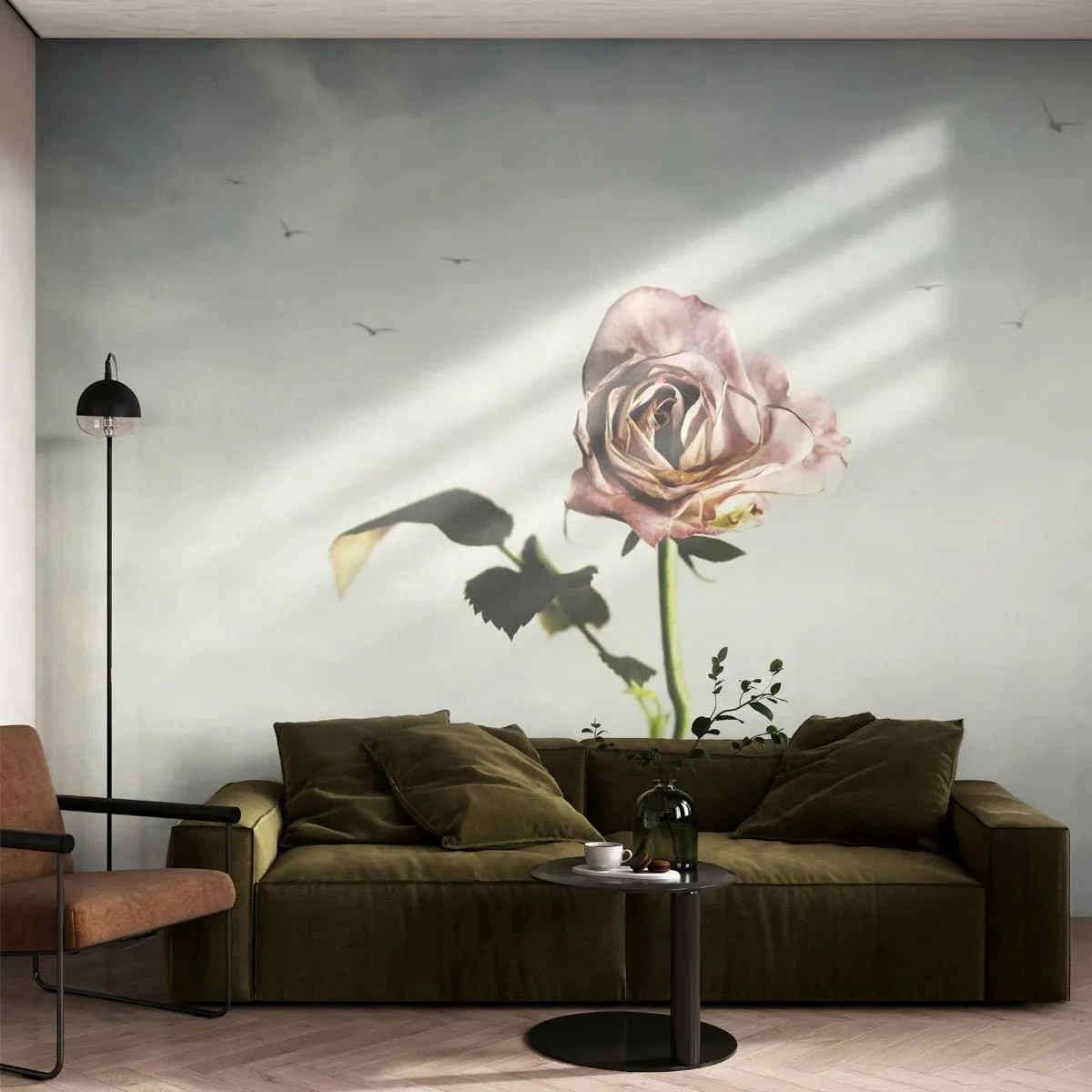 Tapet Premium Sand - Primăvara binevenită - Trandafir, Floare, Bucată - 100x70 cm