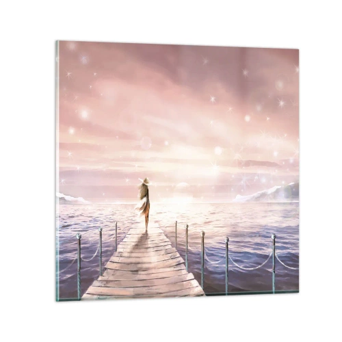 Tablou pe sticlă - În lumina unui vis - 30x30 cm