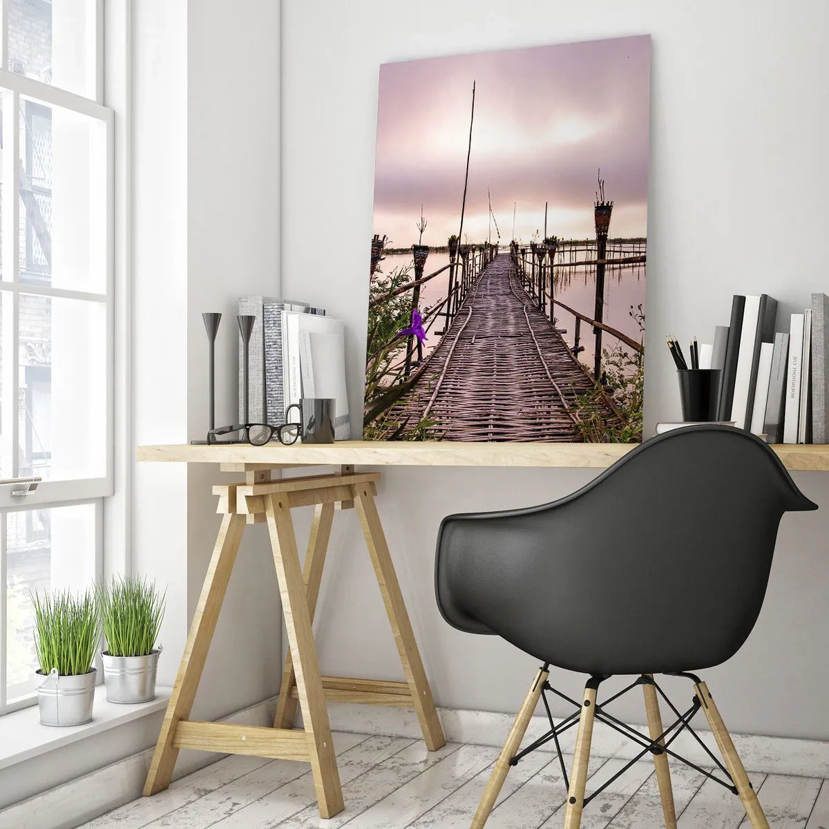 Tablou pe sticlă - Pacea și liniștea Asiei - 50x70 cm