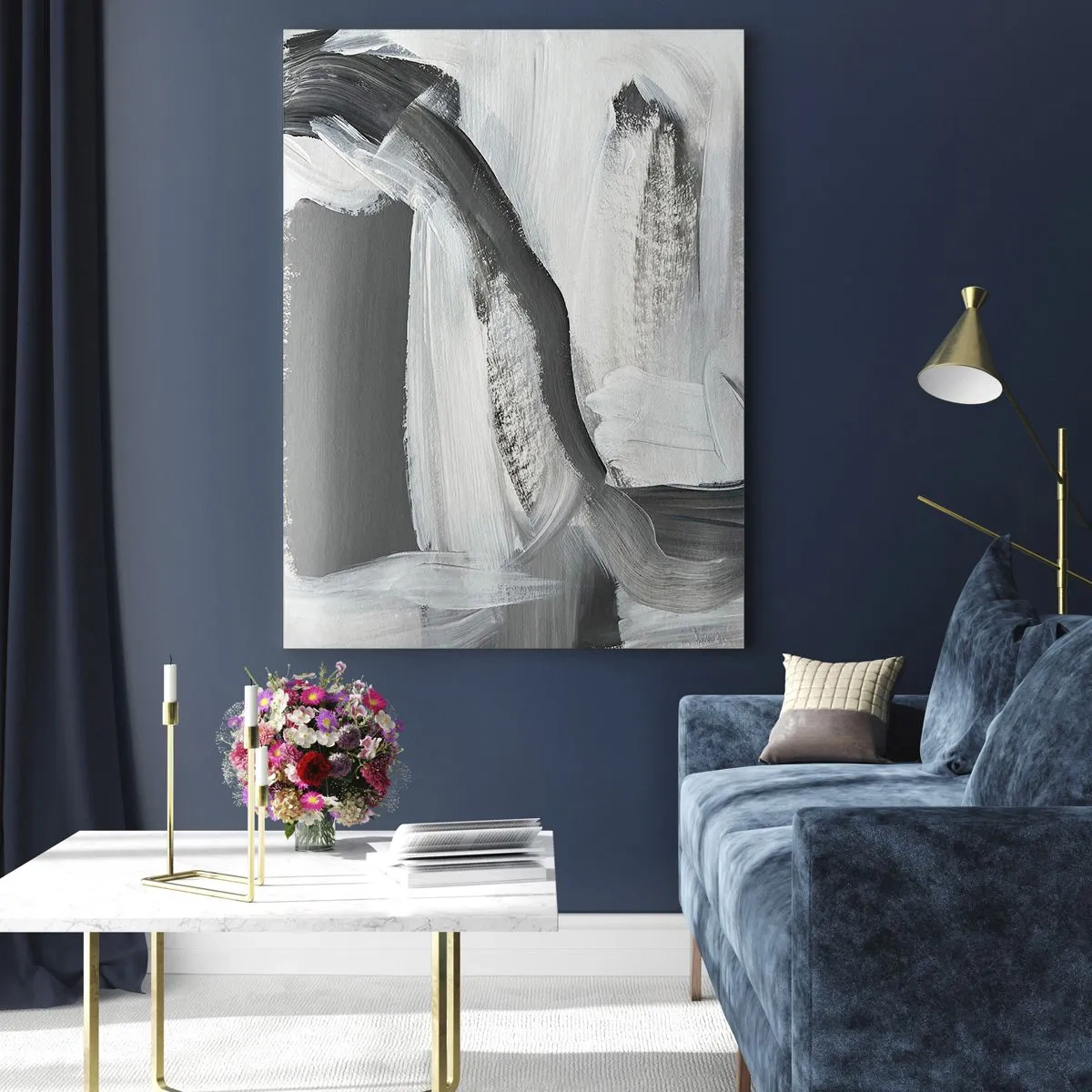 Tablou pe sticlă - Cu o mișcare decisivă - 70x100 cm