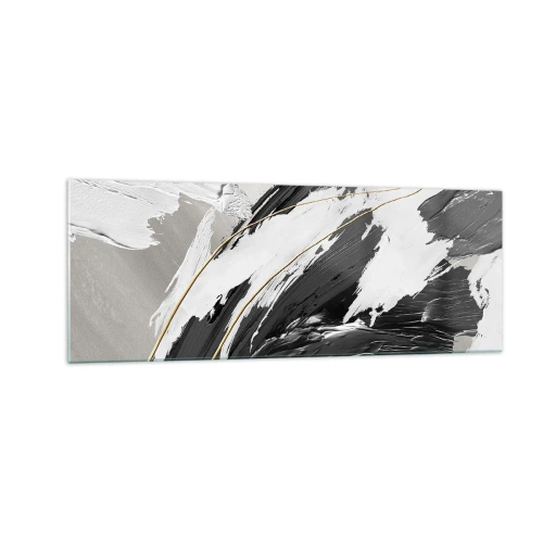 Tablou pe sticlă - Abstracție cu fler - 140x50 cm