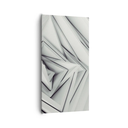 Tablou pe pânză - Muguri cu unghiuri ascuțite - 65x120 cm