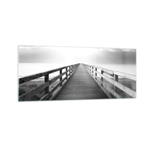 Tablou pe sticlă - Departe, departe... - 100x40 cm