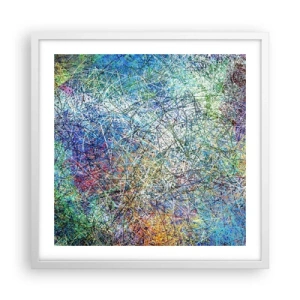 Poster în ramă albă - Nu este atât de simplu - 50x50 cm