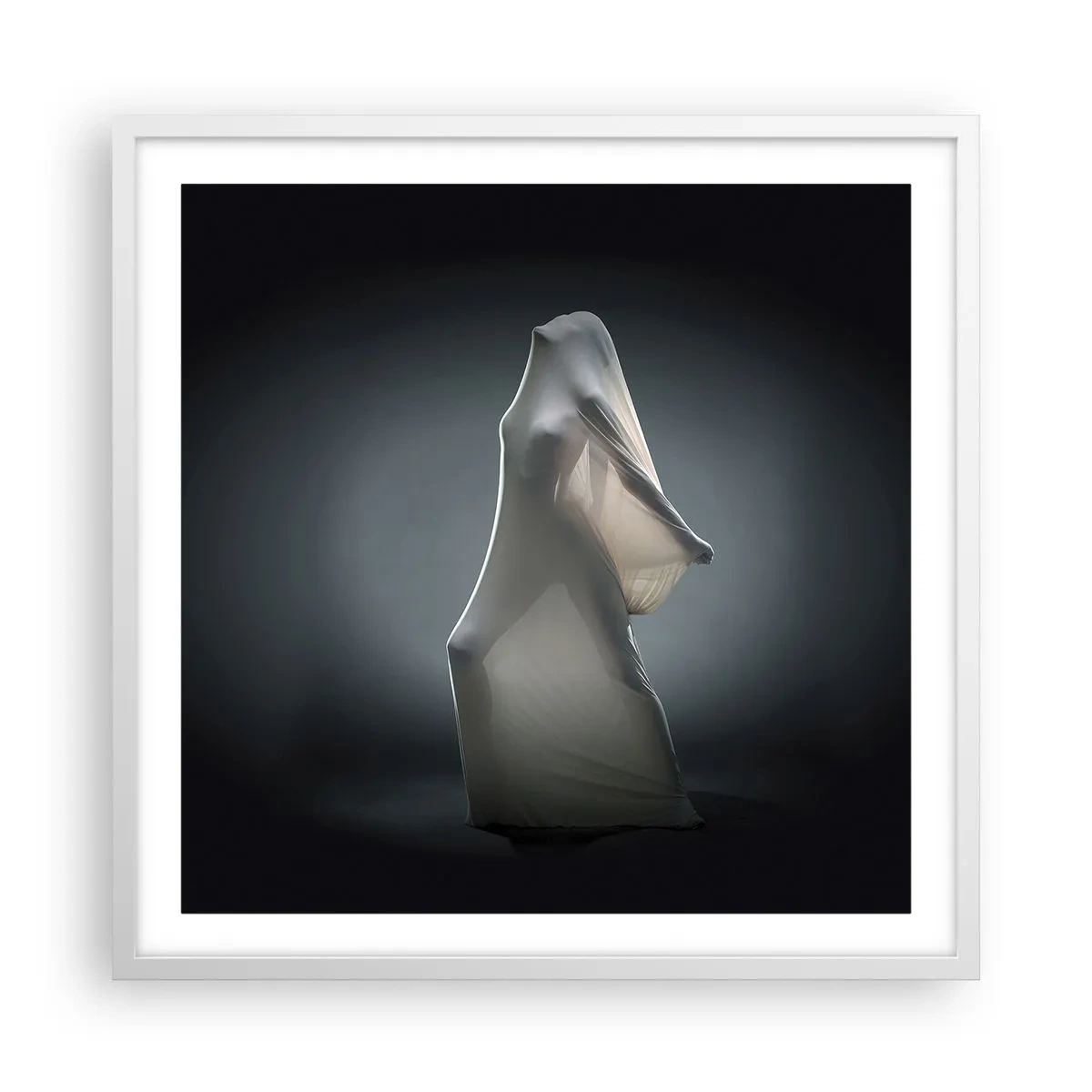 Poster în ramă albă - Dorințe ascunse - 60x60 cm