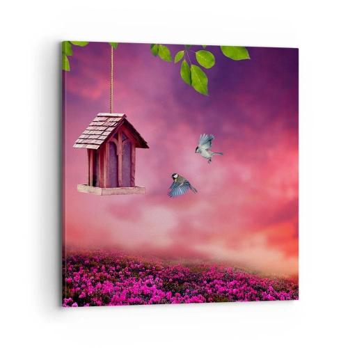 Tablou pe pânză - Invitație la cină - 70x70 cm