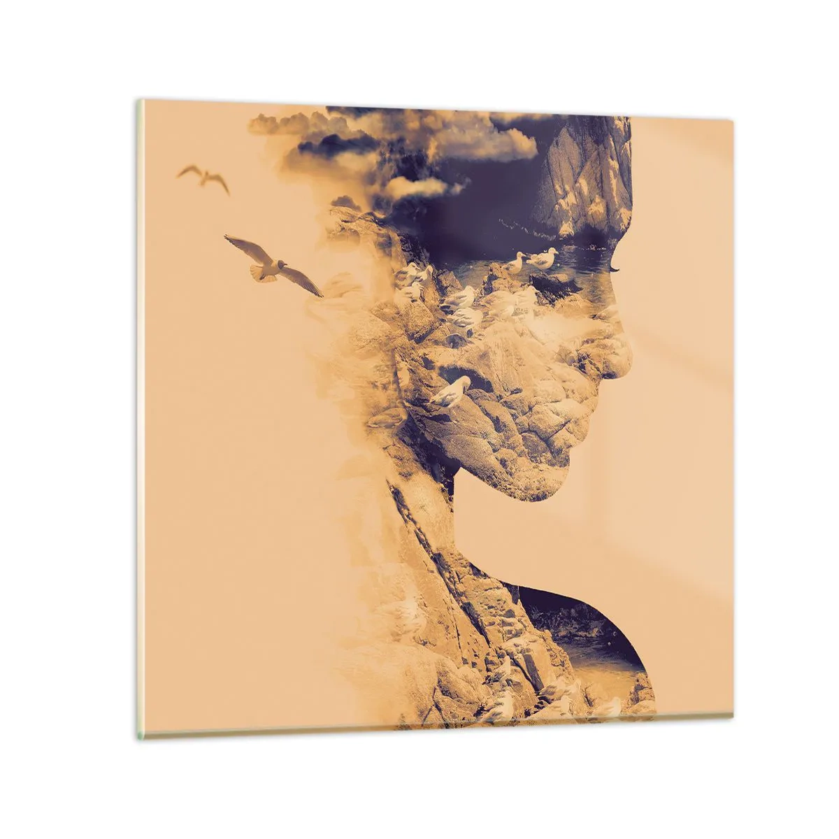 Tablou pe sticlă - Frumoasă prin natura - 70x70 cm