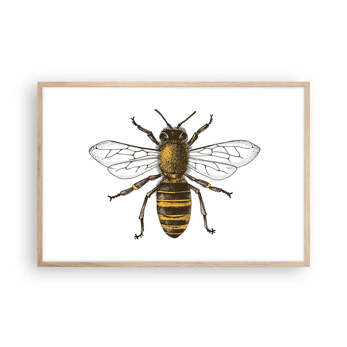 Poster în ramă de stejar deschis - Frumoasă și bună - 91x61 cm