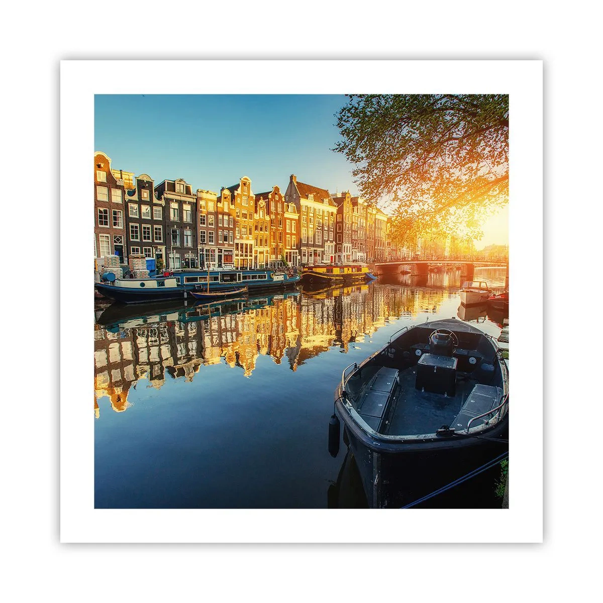 Poster - Dimineața în Amsterdam - 50x50 cm