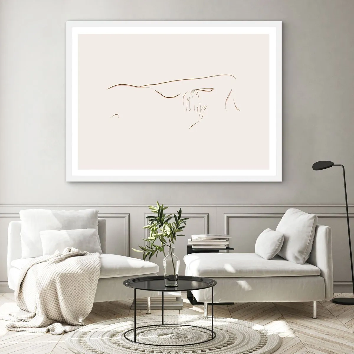 Poster în ramă albă - Forma dorinței - 40x30 cm
