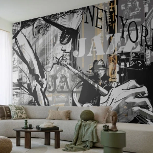Tapet Standard Eco - În ritmul New York-ului - New York, Muzică, Jazz - 400x280 cm