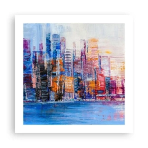 Poster - O metropolă veselă - 50x50 cm
