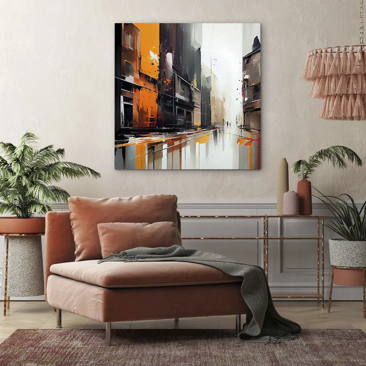 Tablou pe pânză - O zi ploioasă - 40x40 cm