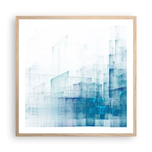 Poster în ramă de stejar deschis - Cum a apărut spațiul - 60x60 cm