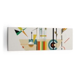 Tablou pe pânză - Și lumea râde - 160x50 cm