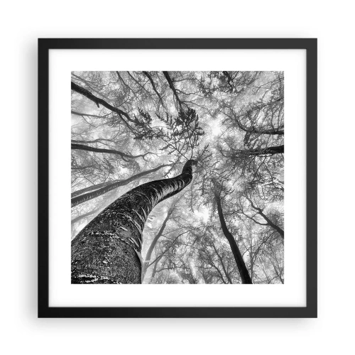 Poster în ramă neagră - Cursa spre lumină - 40x40 cm