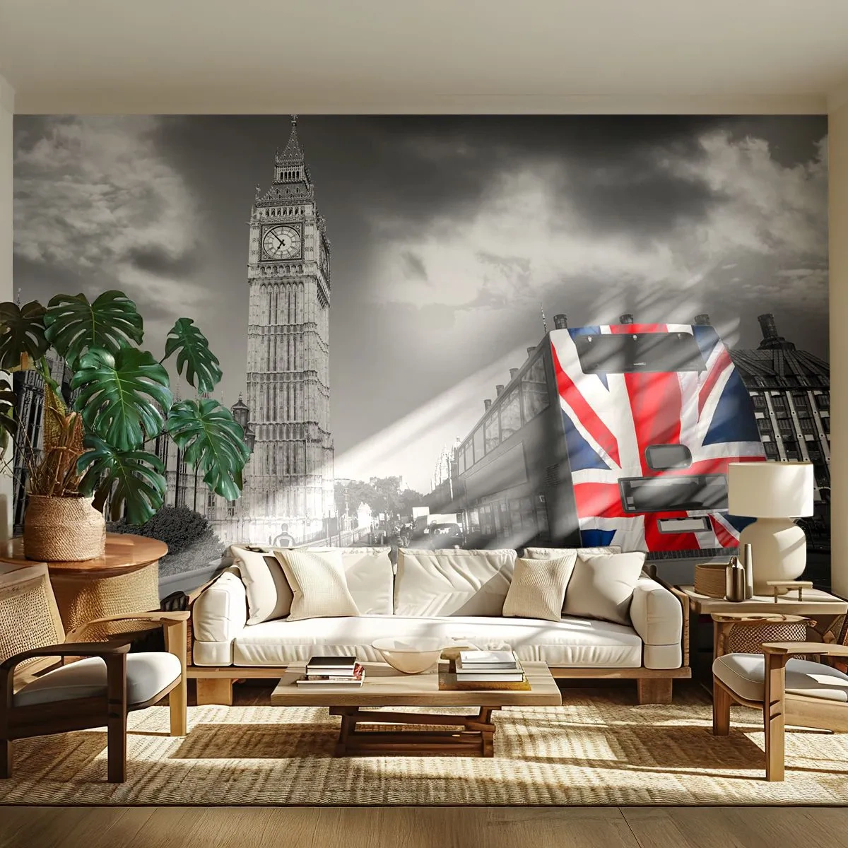 Tapet Standard Eco - Mândru și mare - Oraș, Londra, Autobuzul Londrei - 200x140 cm