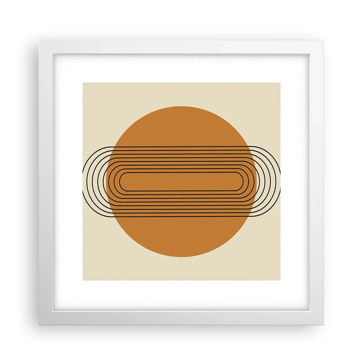 Poster în ramă albă - Planul perfect - 30x30 cm