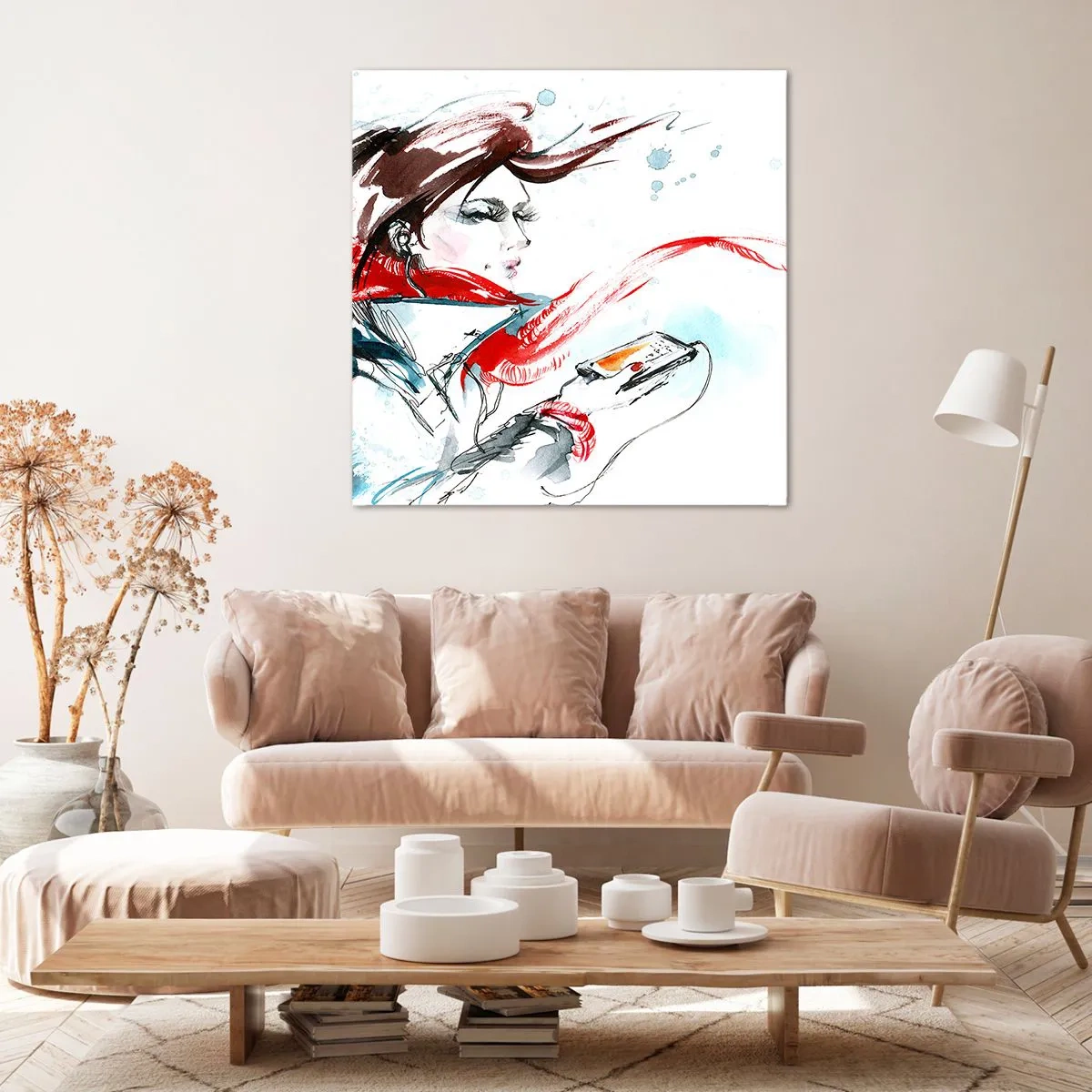 Tablou pe pânză - Ceva cântă în mine - 70x70 cm