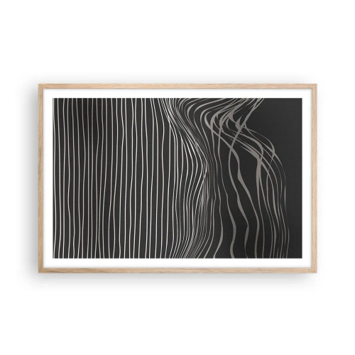 Poster în ramă de stejar deschis - Ritm și accent - 91x61 cm