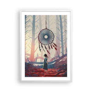 Poster în ramă albă - Ritualul secret al fericirii - 50x70 cm