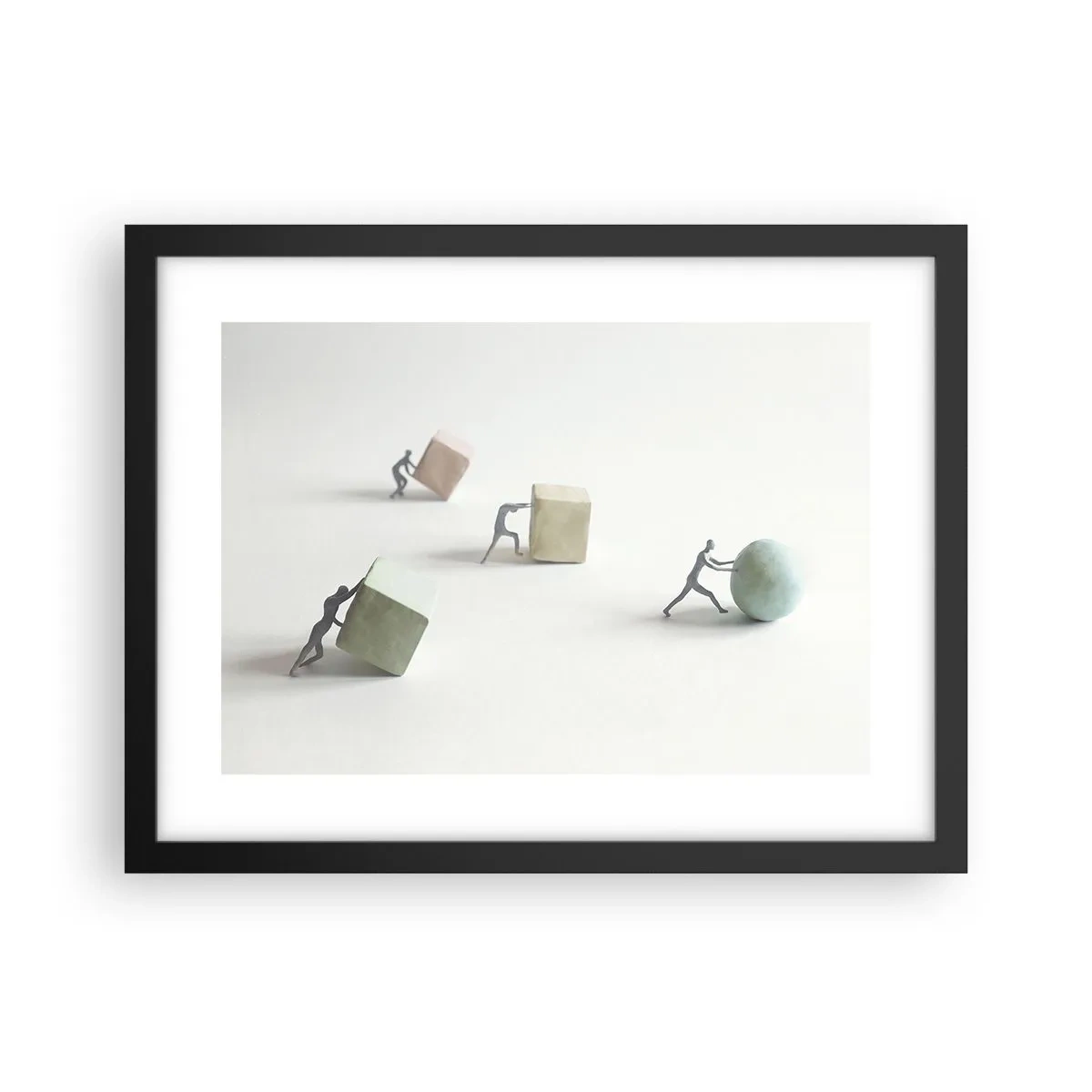 Poster în ramă neagră - Viața însăși - 40x30 cm