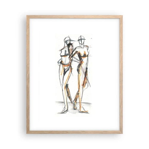 Poster în ramă de stejar deschis - Un studiu de farmec - 40x50 cm