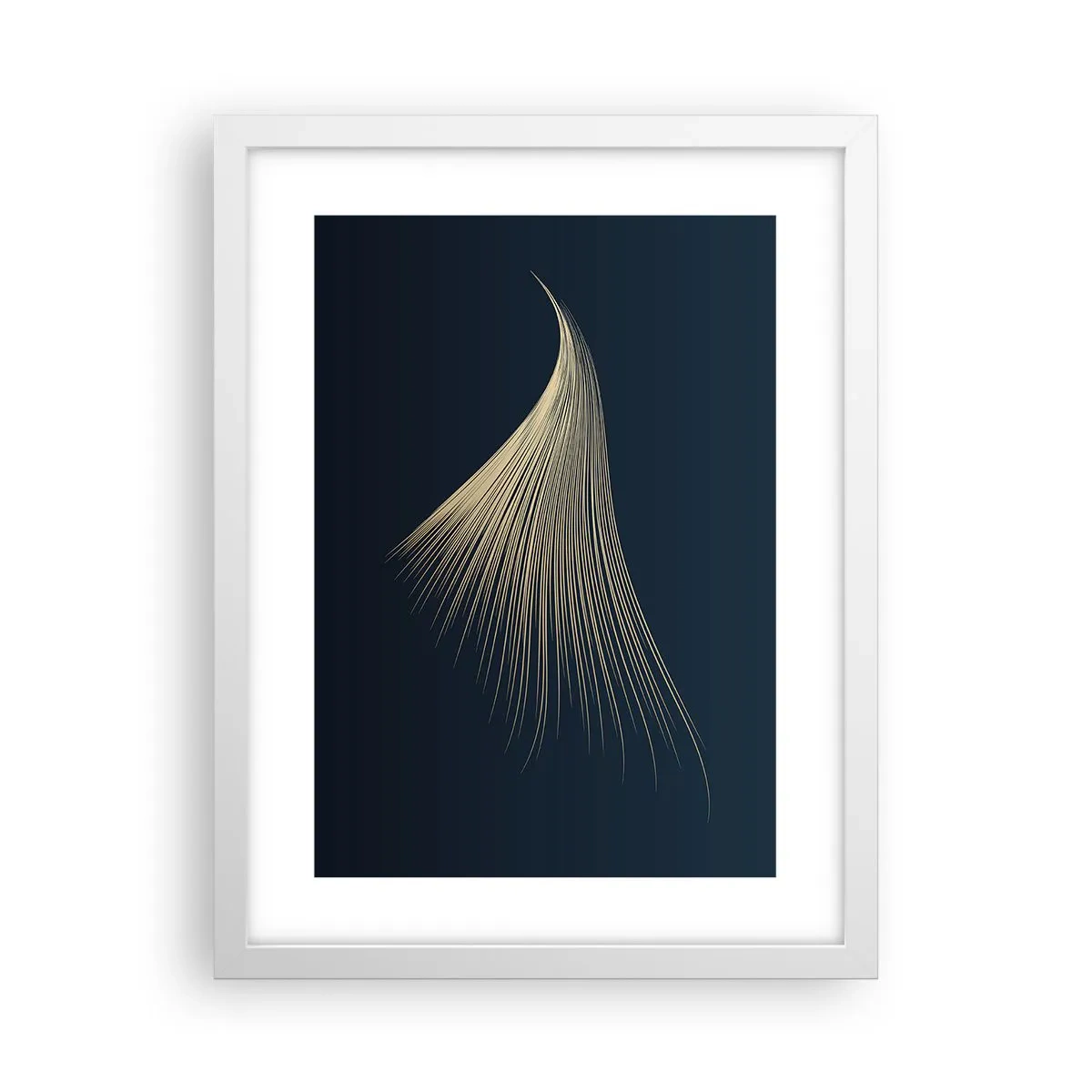 Poster în ramă albă - Ca părul unui înger - 30x40 cm