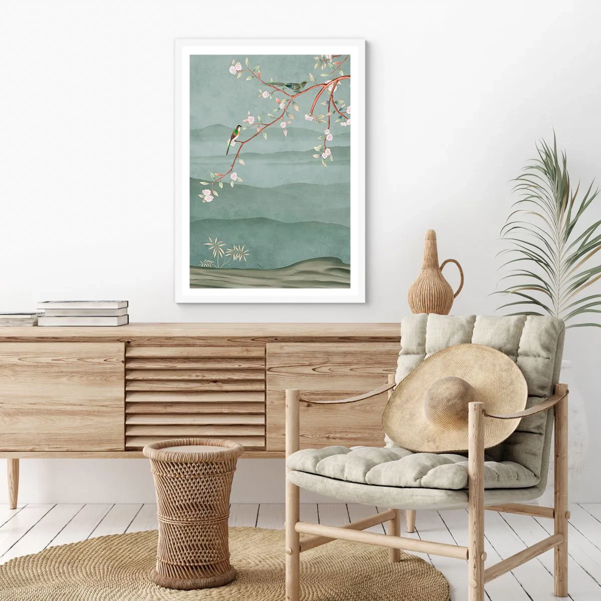 Poster în ramă albă - Primăvara, ah, tu ești - 40x50 cm