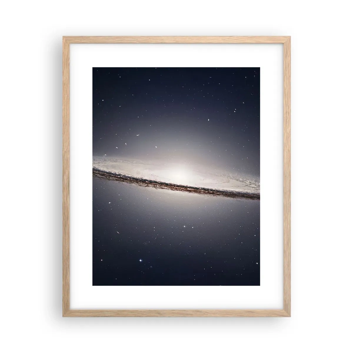Poster în ramă de stejar deschis - Cu mult timp în urmă, într-o galaxie foarte, foarte îndepărtată... - 40x50 cm