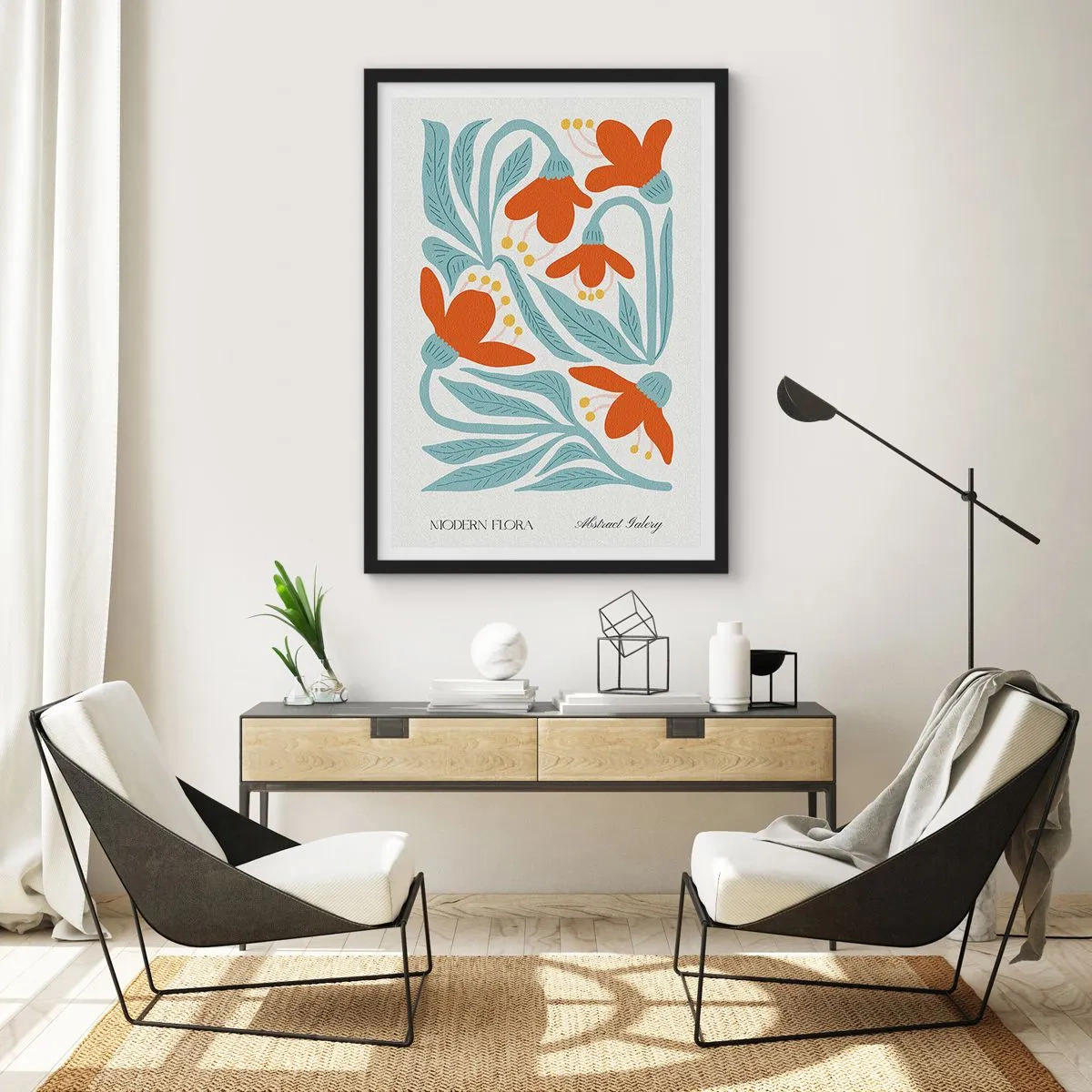 Poster în ramă neagră - Spre pământ, spre soare - 30x40 cm