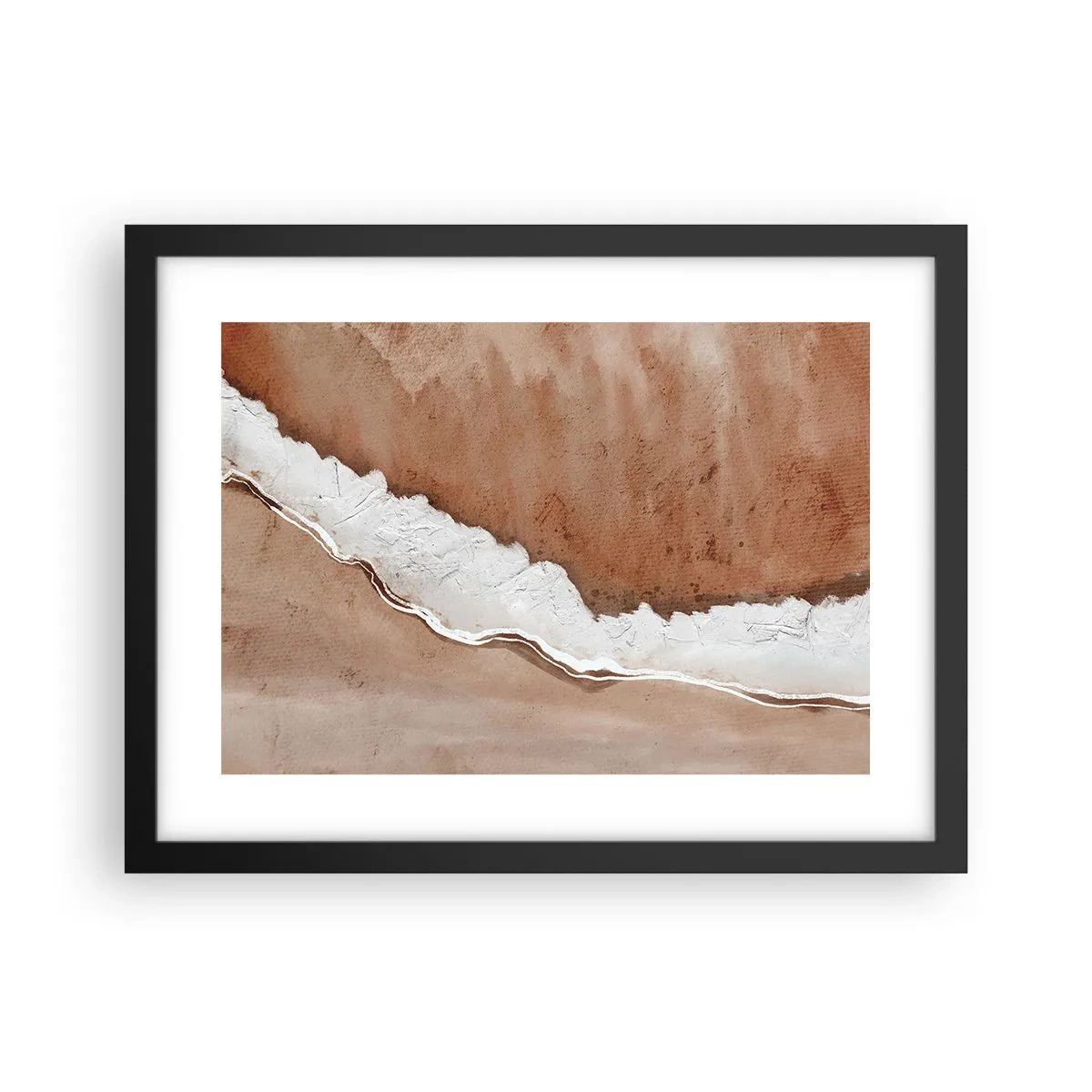 Poster în ramă neagră - În culorile pământului - 40x30 cm