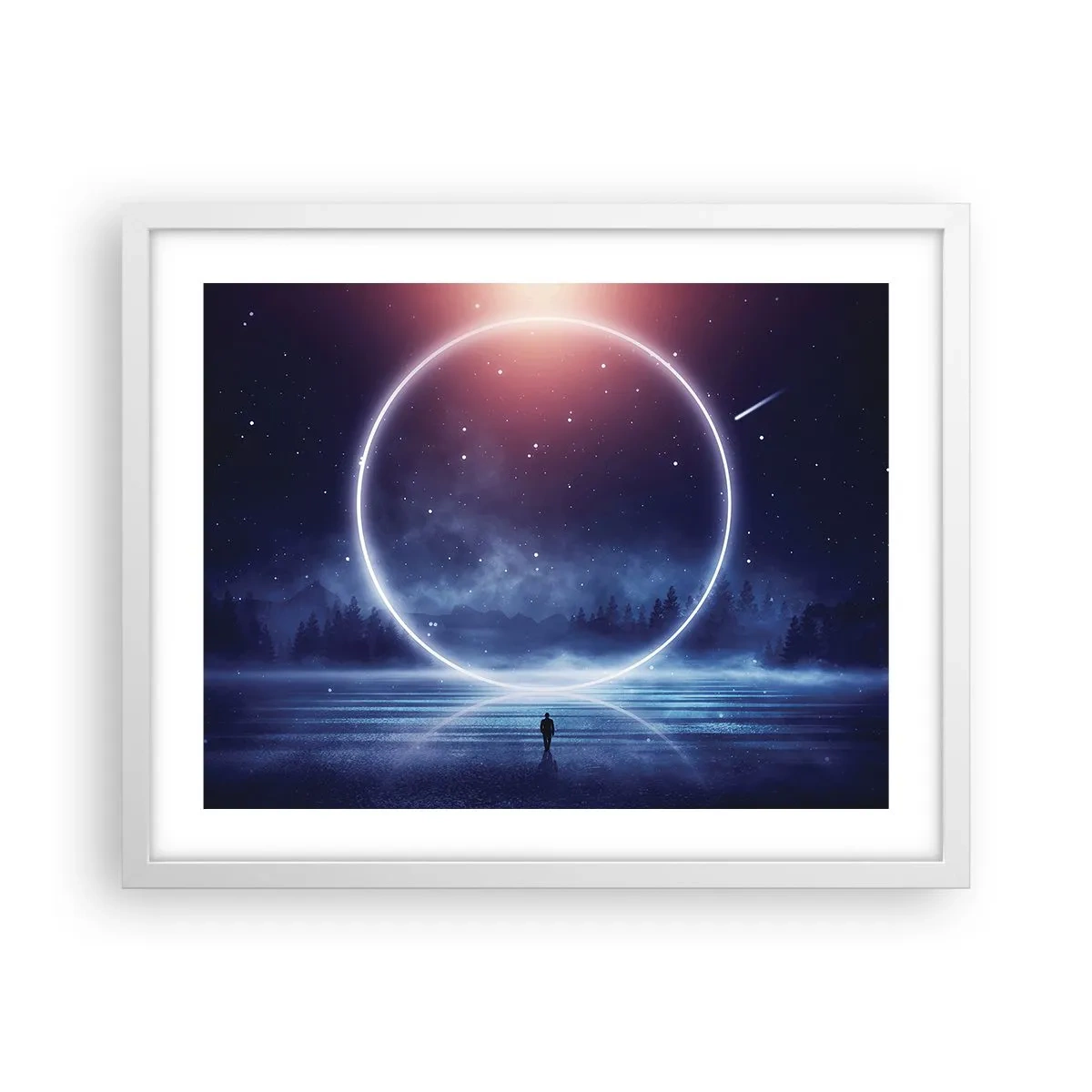 Poster în ramă albă - Ei sunt deja aici... - 50x40 cm