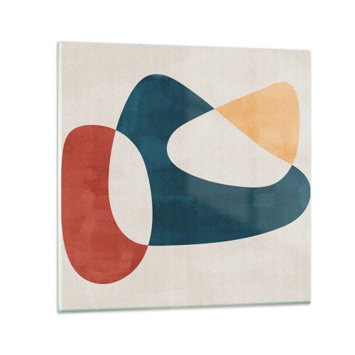 Tablou pe sticlă - Influențe și metamorfoze - 70x70 cm