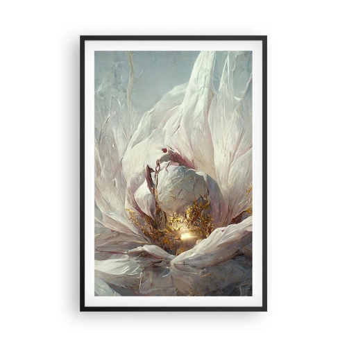 Poster în ramă neagră - Înflorește o dată la o sută de ani - 61x91 cm