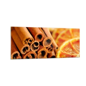 Tablou pe sticlă - Poți să le simți aroma? - 100x40 cm