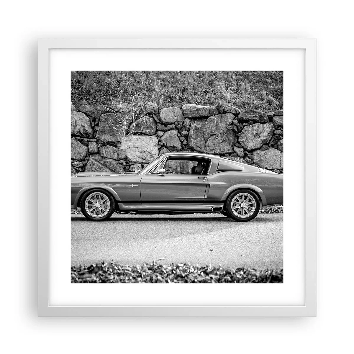 Poster în ramă albă - Legenda anilor '60. - 40x40 cm