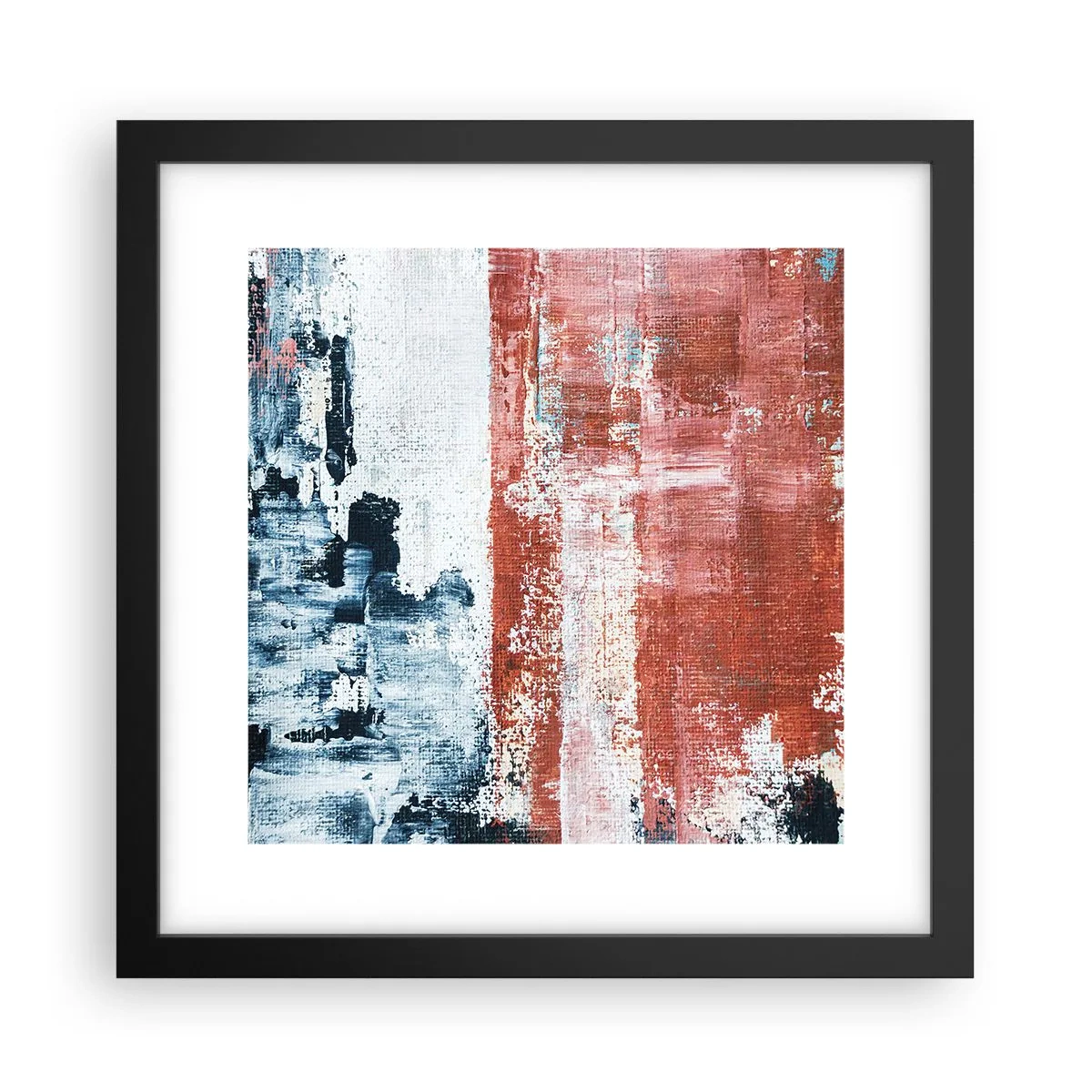 Poster în ramă neagră - Jumi-juma abstract - 30x30 cm