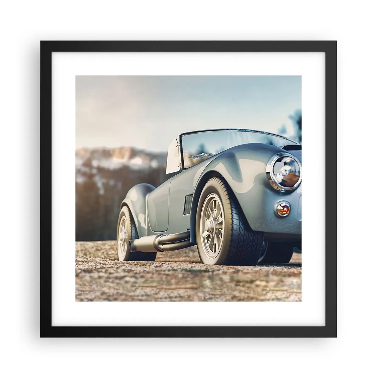 Poster în ramă neagră - Pentru că stilul contează - 40x40 cm