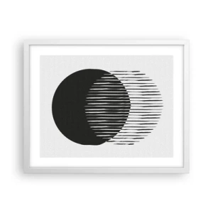 Poster în ramă albă - Alter ego-ul său - 50x40 cm