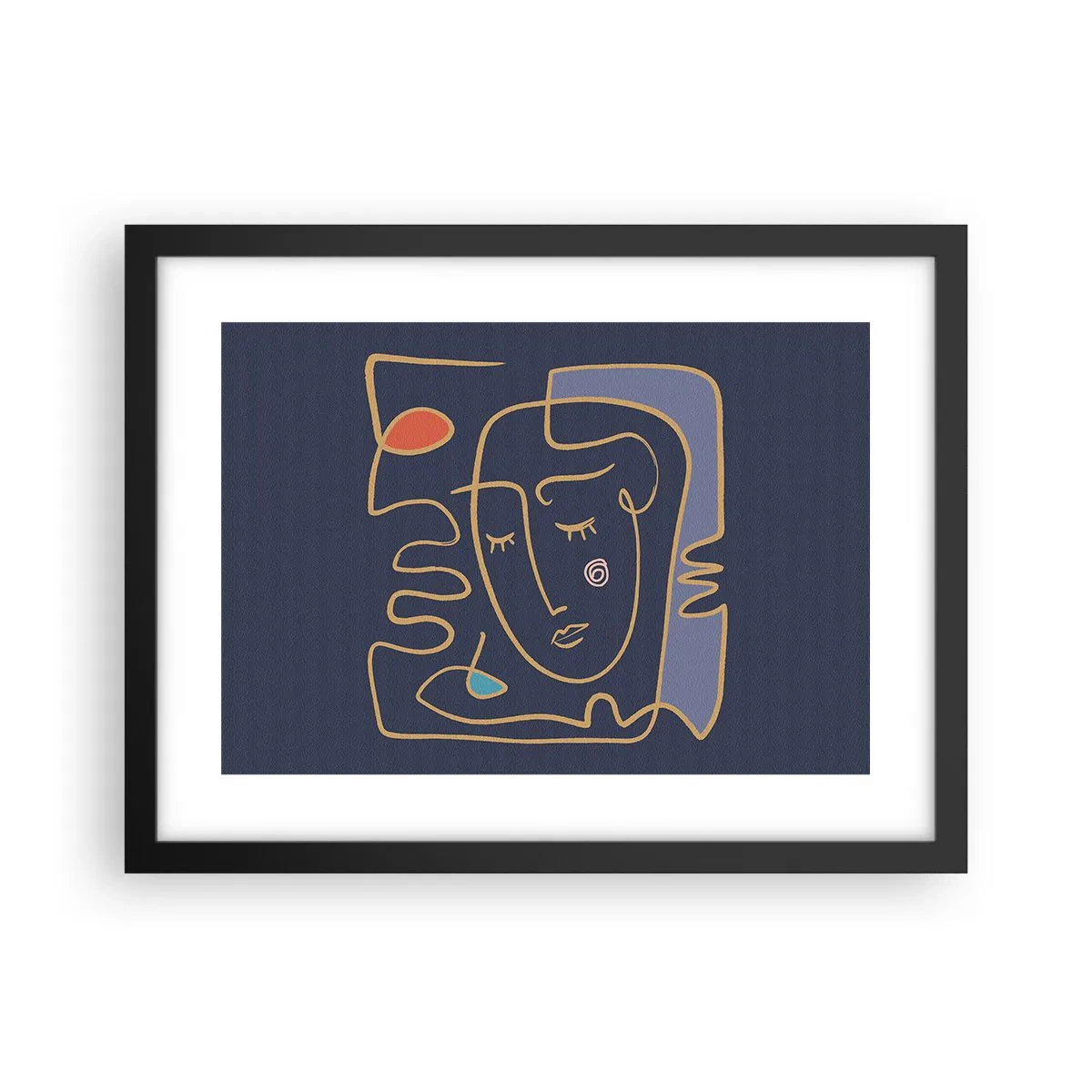 Poster în ramă neagră - În reverie - 40x30 cm