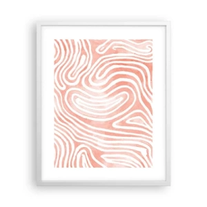 Poster în ramă albă - Într-un labirint de coral - 40x50 cm