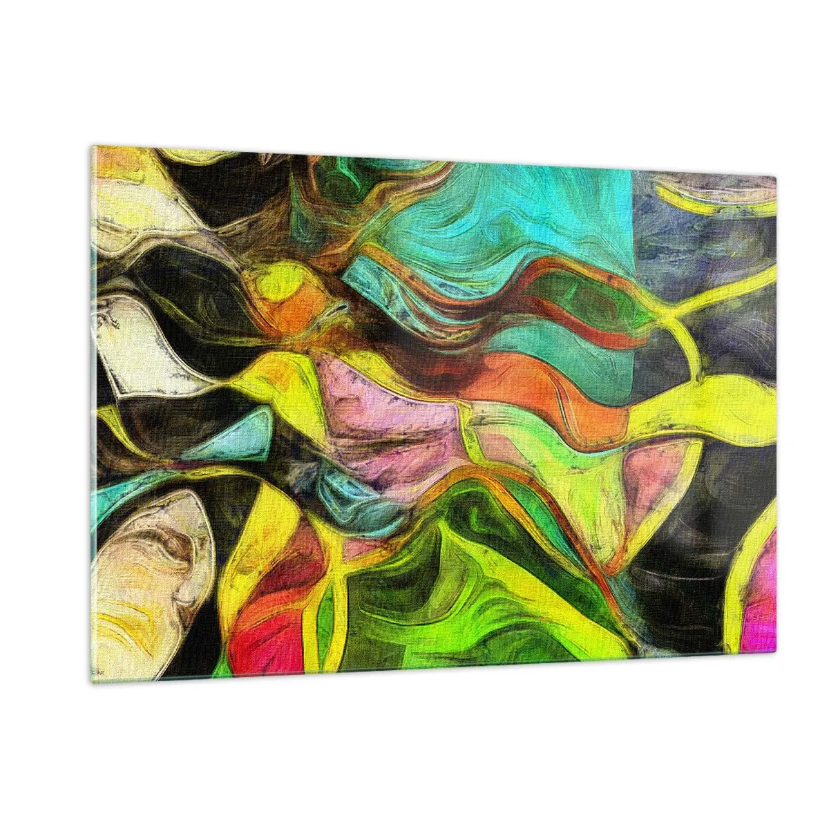 Tablou pe sticlă - Mișcarea este viață - 120x80 cm
