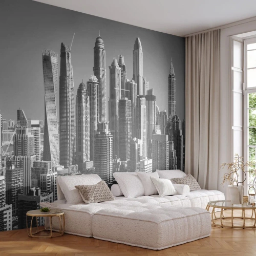 Tapet Autoadeziv Deluxe Sticker - Orașul de deasupra deșertului - Arhitectură, Oraș, Dubai - 100x70 cm