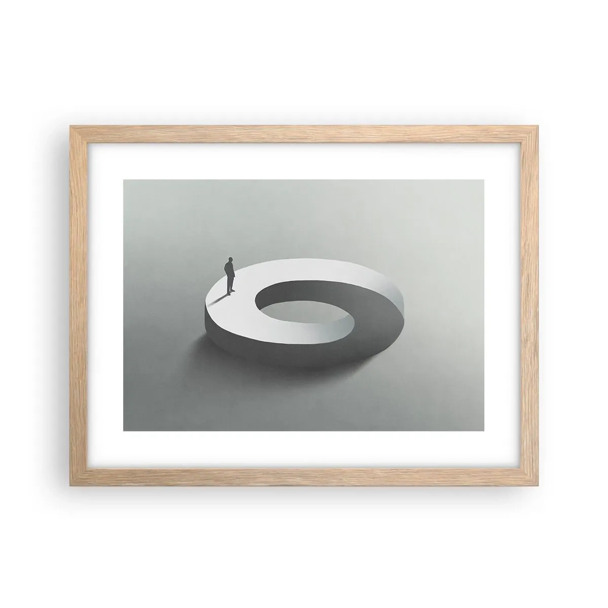 Poster în ramă de stejar deschis - Înțelegi ceva? - 40x30 cm