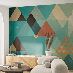 Tapet Premium Canvas - Unitatea multiplicității, multiplicitatea unității - Abstracția, Bucată, Model modern - 250x175 cm