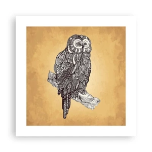 Poster - Ornamente complicate de înțelepciune - 40x40 cm