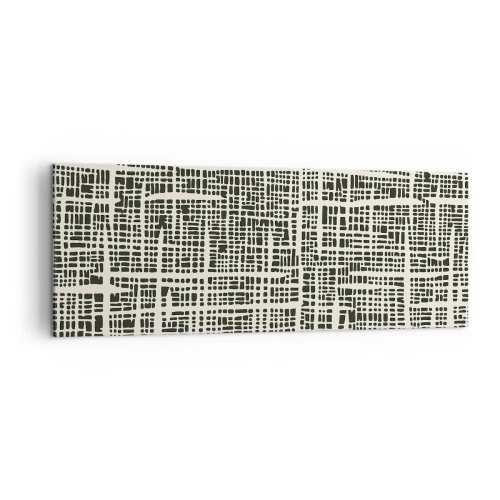 Tablou pe pânză - O compoziție țesută - 140x50 cm