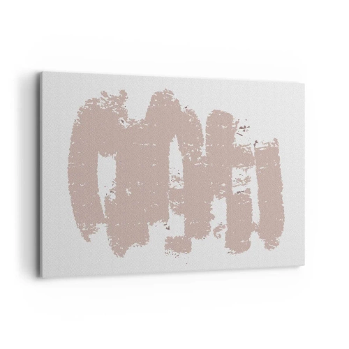 Tablou pe pânză - Abstracție în roz moale - 120x80 cm